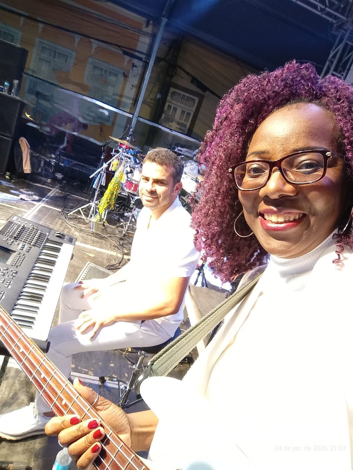 Dama e Toni em festival